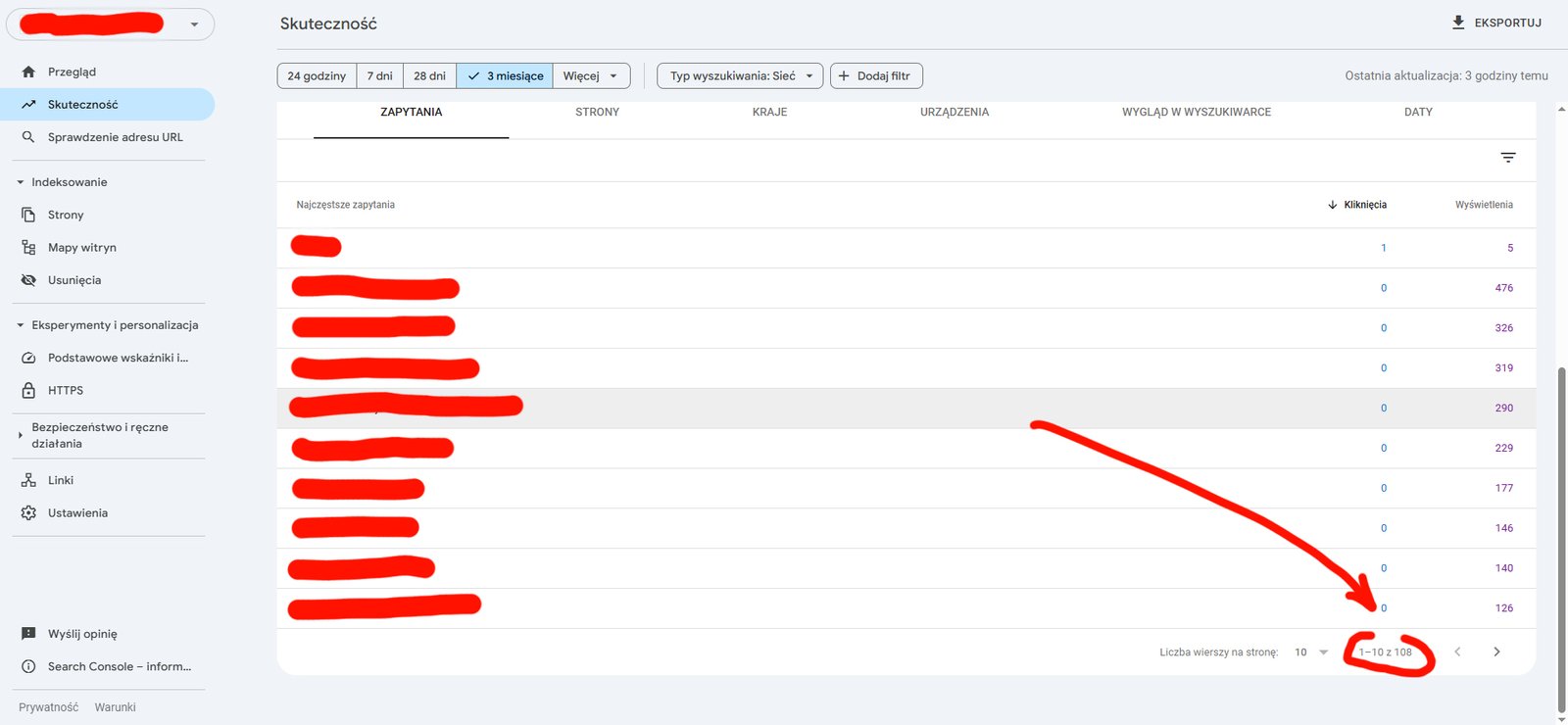Screen narzędzia GSC